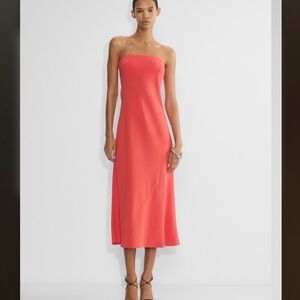 Aritzia Babaton Glance Dress Strapless Japanese crepe maxi dress size S